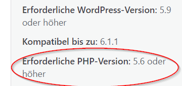 PHP Kompatibilität auf WordPress checken