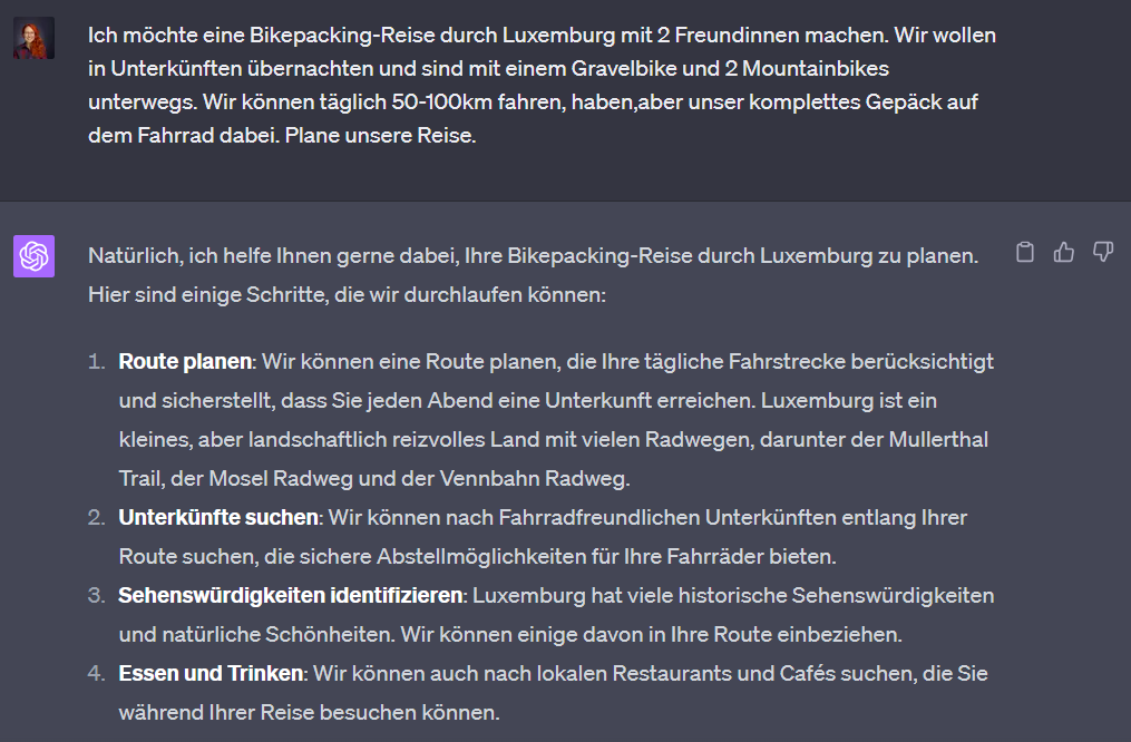 Suchanfrage-KI-ChatGPT-Urlaubsplanung