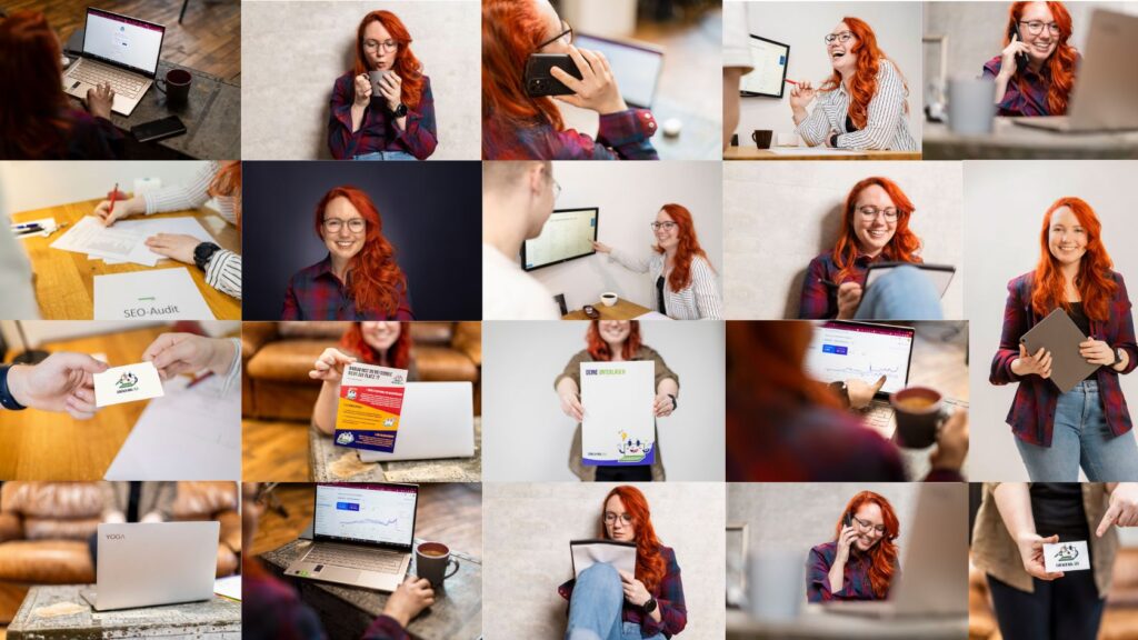 Eine Auswahl an profesionellen Fotos für die Website