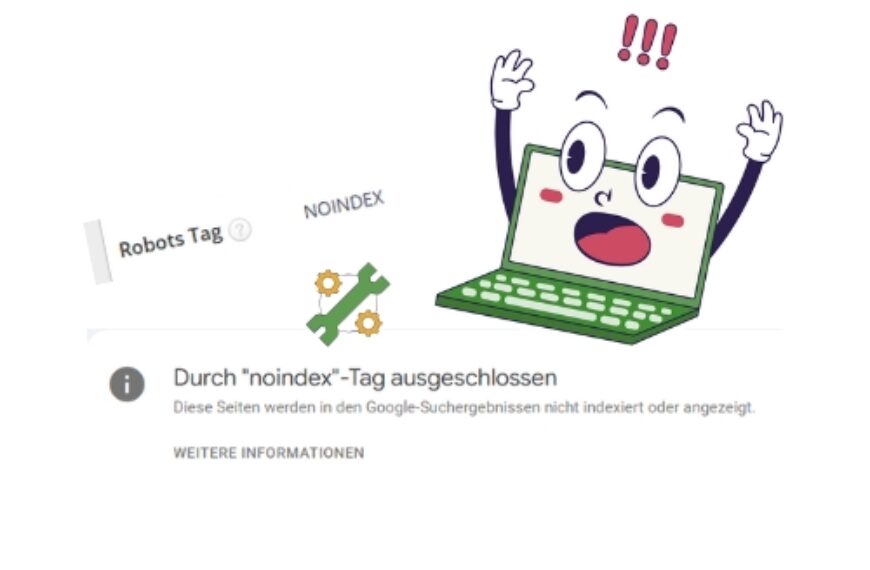 Fehlermeldung aus der Google Search Console: Durch Noindex-Tag ausgeschlossen